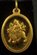 22 Karat Gold Goddess Durga Pendant in Oval Frame