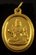 22 Karat Gold Lord Shiva Pendant in Oval Frame 