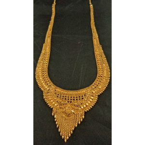 22 Karat Gold Filigree U Shaped Long Broad Haar