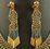 22 Karat 2 Tone Mat/Jhalar Design Necklace Set