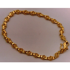 22 Karat Fancy Solid Bracelet