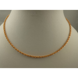 22 Karat Gold Diamond Cut Rope Chain 60cm Length