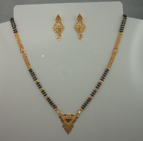 Mangalsutra clearance earrings set