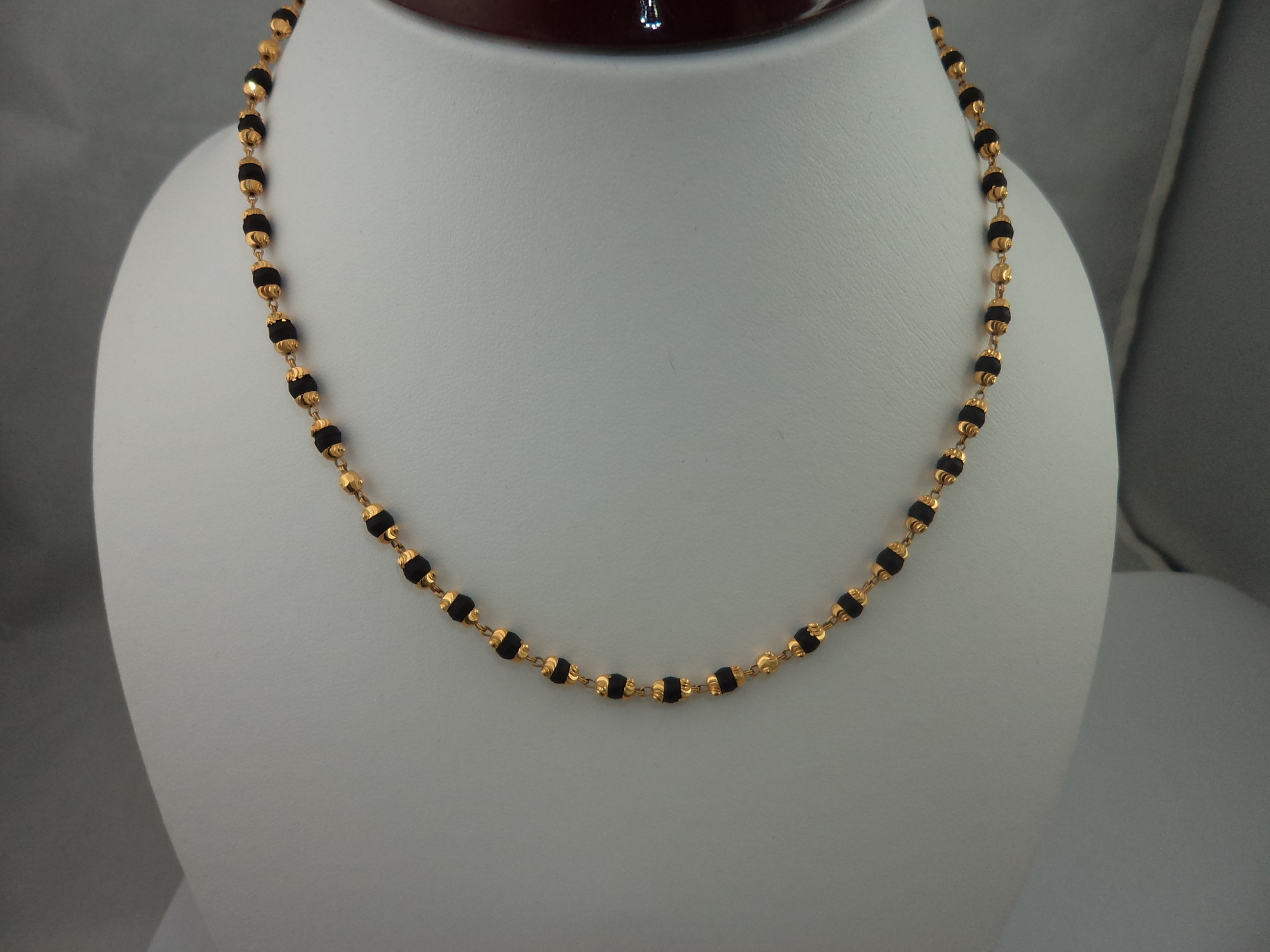 tulsi mala gold chain